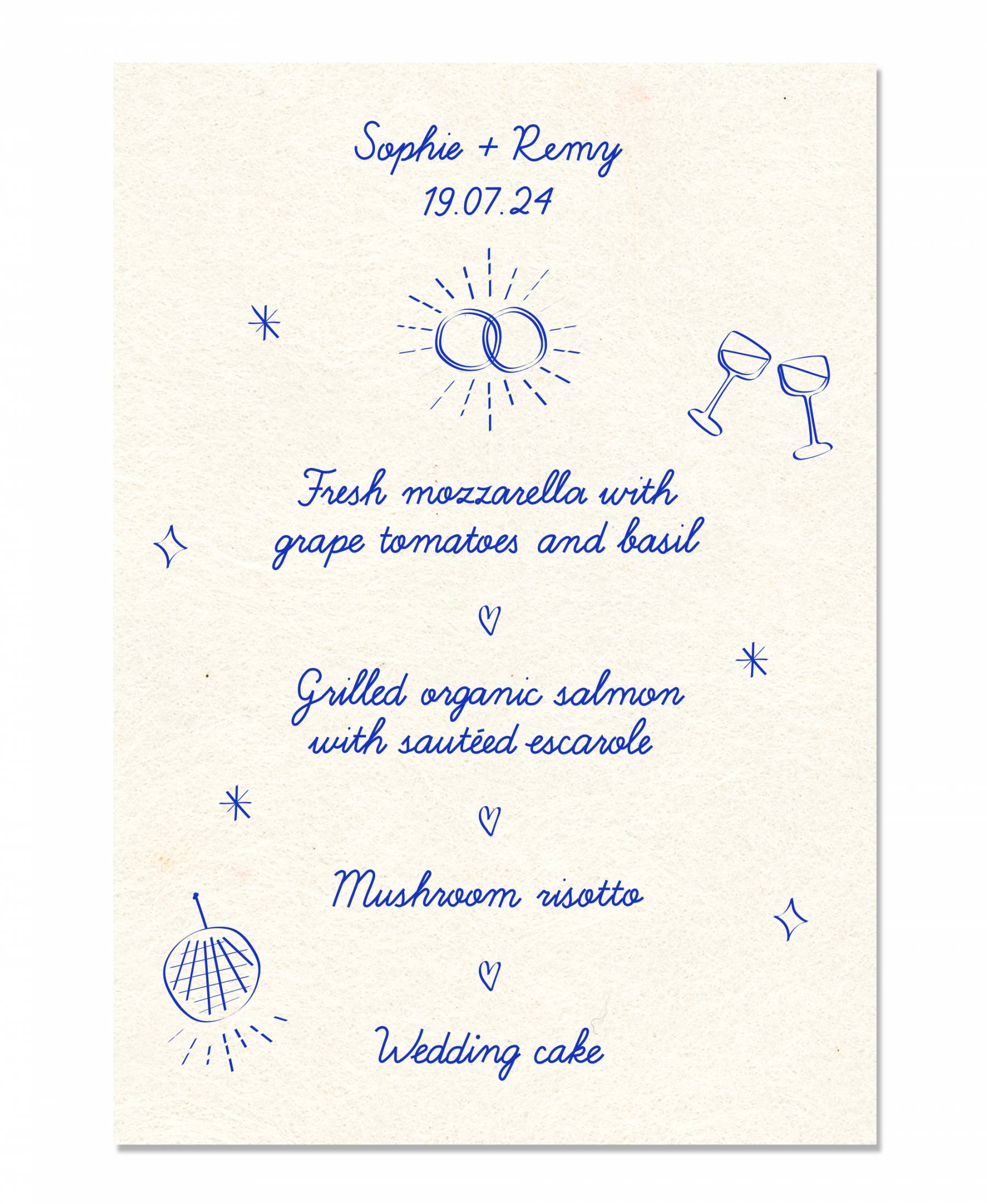 Branding voor de trouwuitnodiging van Sophie en Remy